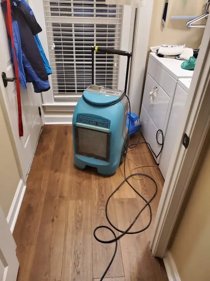 Commercial dehumidifier deployed for Flood Damage Cleanup in Neshannock